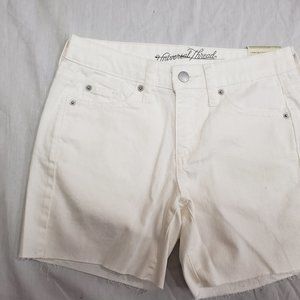 🌼 NWT UNIVERSAL THREAD WOMENS MID RISE CUT OFF JEANS SHORTS SIZE 00 🌼